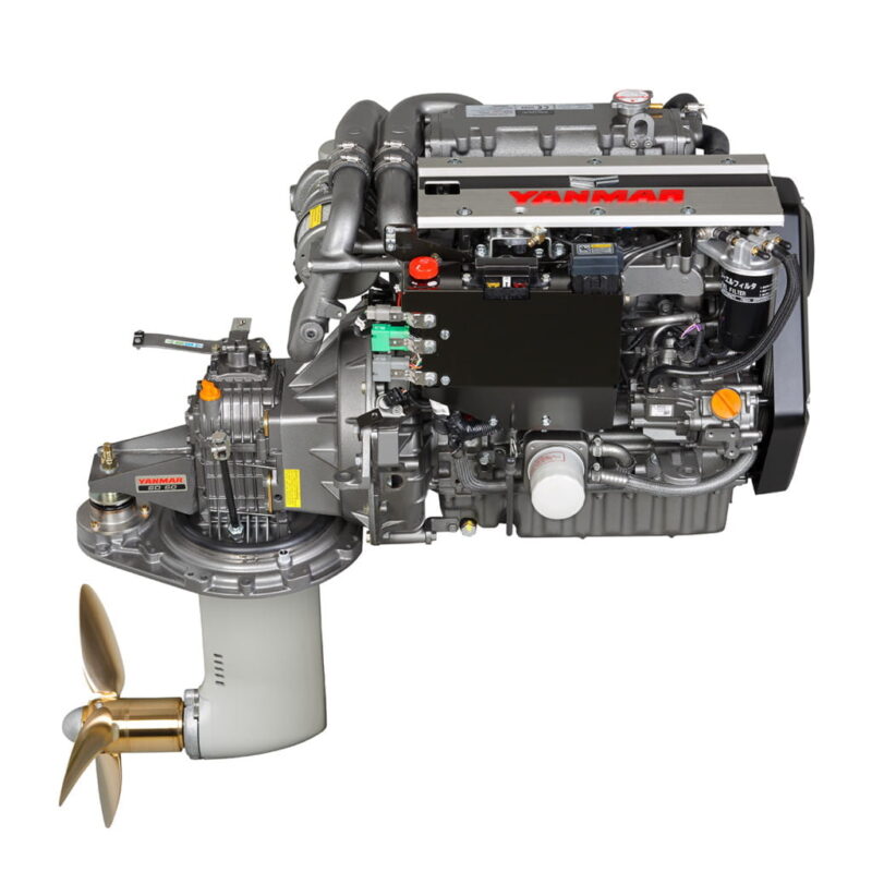 Yanmar Inline Yanmar 4JH80 80hp Marine Diesel Engine | Wave Inboard ...